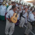 Romería Los Dolores, Mancha Blanca, Lanzarote, Pilgrins with Guitar